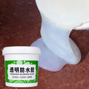 Transparent Acrylic Silicone-Based Waterproof Adhesive with High-Gloss Finish