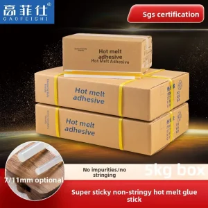 Transparent Non-Drawing Acrylic Hot Melt Glue Sticks 11mm 7mm Manual Thermoplastic Resin Adhesive Strips for Construction