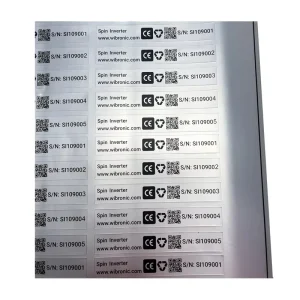 Transparent Self-Adhesive Sticker Waterproof Tear-Resistant Silver-Embossed Sealing Label