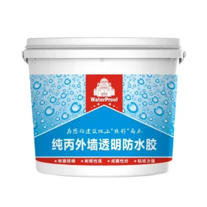 Transparent Waterproof Adhesive and Acrylic Coating for Bathroom, Roof, and Leak Repair