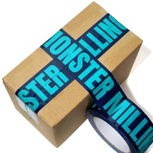 Transparent Waterproof Custom Designs Sealing Glue Carton Sealing Bopp Self Adhesive Tape Jumbo Rolls With Logo Printed