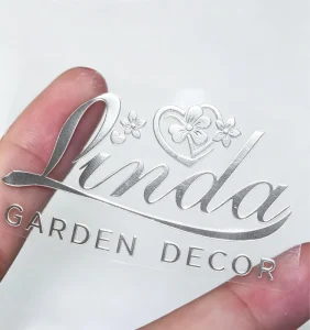Transparent Waterproof PVC Self-Adhesive Logo Labels