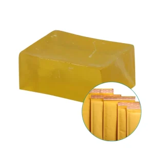 Transparent Yellow Block Pressure Sensitive Hot Melt Adhesive Courier Express Bags Construction Packing Use Woodworking ROHS ISO
