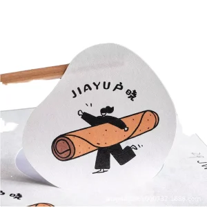 Tree Pattern Waterproof UV Coated Paper Self Adhesive Stickers Custom Cake Baking Food Labels QR Code Logo Printing Sealing
