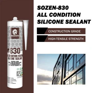 Trending Product SOZEN 830 Structure Silicone Glue for Glass Curtain Wall Silicon Sealant Foshan Silicone Factory Tile Glue