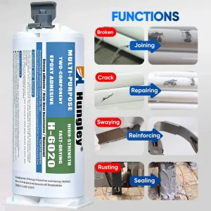 Two-Component Epoxy Glue 50ml for Iron and Stainless Steel Structural Bonding