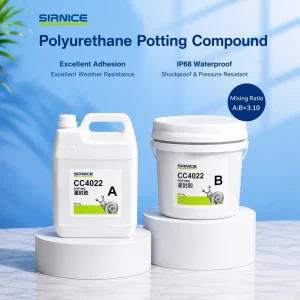 Two-Component Polyurethane Encapsulation Resin For Lithium Battery Protection Black Flexible Potting Gel 13kg Kit CC4022 0.6