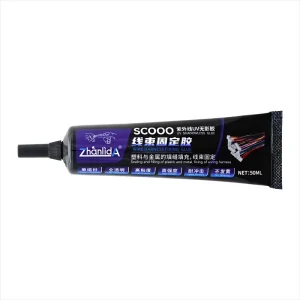 UV Adhesive 50ML Wire Harness Fixing Glue with Needle Applicator Tip Super Strong Glue Protect Harness Welding Point