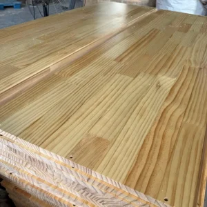 UV Coated Radiata Pine Finger Jointed Solid Wood Panels for Furniture Cabinet Doors and Wall Cladding