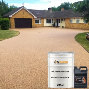 UV resistance Solvent free Permeable Flooring Epoxy Resin and Hardener Kit Garden Anti slip Water Permeable Paver Stone Binder