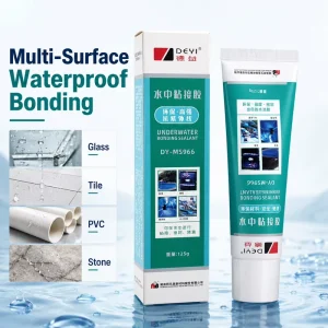 Underwater Bonding Silicone Sealant 125g Waterproof Leak Repair Adhesive for Aquarium and Pool Use