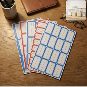 Universal Customizable Self-Adhesive Office Identification Label