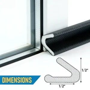 V Shape Door Weatherstrip Self Adhesive Weather Strip Soundproof Door Sealing Strip Universal Use