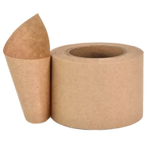 Water Activated Acrylic Adhesive Single Sided Waterproof Kraft Paper Tape for Carton Sealing