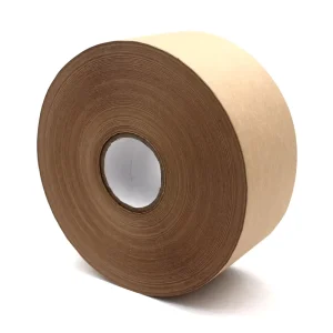Water Activated Rubber Adhesive Kraft Paper Tape Waterproof Environmentally Friendly Customized Size for Carton Sealing
