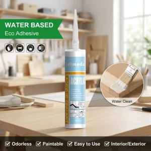 Water-Based Acrylic Sealant Gap Filler Paintable Caulk for Window and Door Sealing