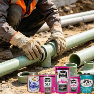 Water-Resistant Pipe Fitting Adhesive Compound for Plumbing and UPVC Pipelines