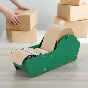 Water activated Acrylic Paper Tape Dispenser 100m Length Manual Kraft Paper Adjustable Width Lightweight Portable Carton Tape