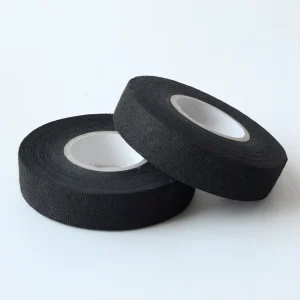 Waterproof Black Cotton Cloth Fleece Self Adhesive Single Sided Wire Cable Harness Insulation Tape for Automobile Industry