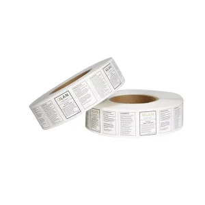 Waterproof Customized Products Bottle Labels Roll Printing Logo Cosmetic Label Sticker for Beauty Packaging Gold Foil