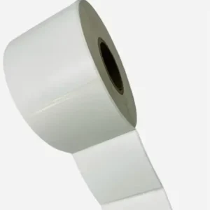 Waterproof Direct Thermal Roll Paper Labels, 60 x 55 mm, 250pcs, Permanent Adhesive