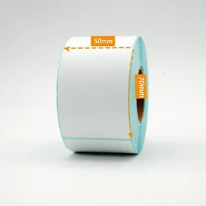 Waterproof Self Adhesive 50x70mm Adhesive Sticker Label Paper for Industrial Supermarket Packaging