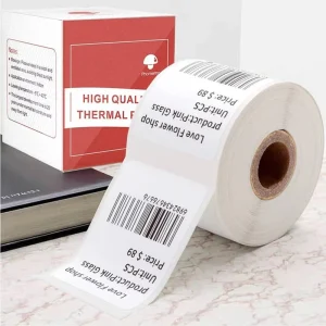 Waterproof Self-Adhesive Glossy Thermal Paper Labels Oil-Proof Durable Express Sticker Carton Household Drinkware 12*40mm