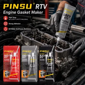 Waterproof Silicone Sealant Multipurpose Adhesive Glue High Temperature Automotive RTV Gasket Maker for Engine/Motor