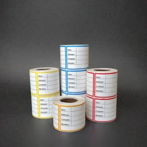 Waterproof Writable Strong-Adhesive Self-Adhesive Labels, 120x6mm, 250 Sheets per Roll