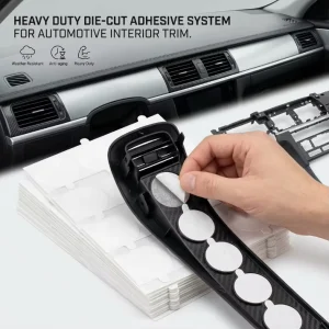Weather Resistant Die Cut Double Sided Tissue Tape Automotive Interior Trim Dashboard Anti aging Heavy Duty Manufacturer