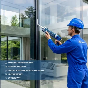 Weatherproof Clear Silicone Sealant for Curtain Walls and Outdoor Aluminum