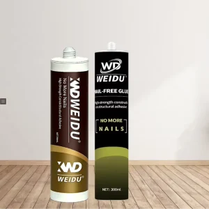 Weidu Silicone High Adhesion Nail Free Construction & Woodworking Adhesive with Stone Adhesion for Transportation Packing Use