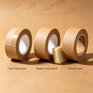 YIHONG Eco Friendly Kraft Paper Tape Self Adhesive Water Activated & Reinforced Options