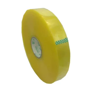 YOUER Customized Size High Quality Yellowish Acrylic Single BOPP Waterproof Carton Sealing Packing Tape Pressure Sensitive Paper
