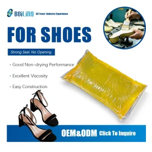 Yellow Hot Melt PSA Adhesive for Leather, Fabric, Shoes, Construction, and Packaging
