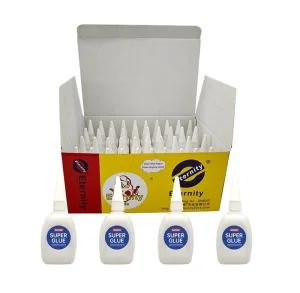 Multipurpose Instant Super Cyanoacrylate Adhesive for Construction, Leather, Woodworking and Packaging