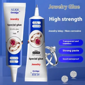 Jewelry-Grade Epoxy Resin Adhesive, Transparent, for Diamond and Pearl Setting