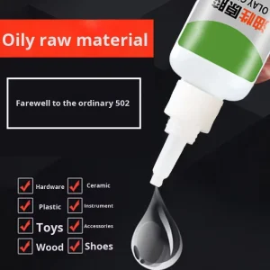 General-Purpose Construction Oil-Based Adhesive for Strong Instant Bonding of Acrylic