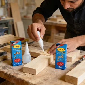 Oil-Based Cyanoacrylate Adhesive for Woodworking, Construction, Plastics and Wood