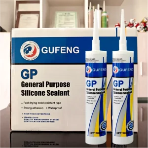 Neutral Silicone Sealant, Manual Steel-Handle Caulking Gun