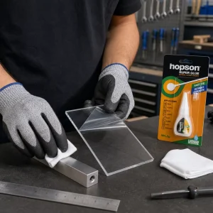 Fast-Drying Strong Adhesive, Transparent Cyanoacrylate Super Glue for Plastic, Wood, and Metal Crafts
